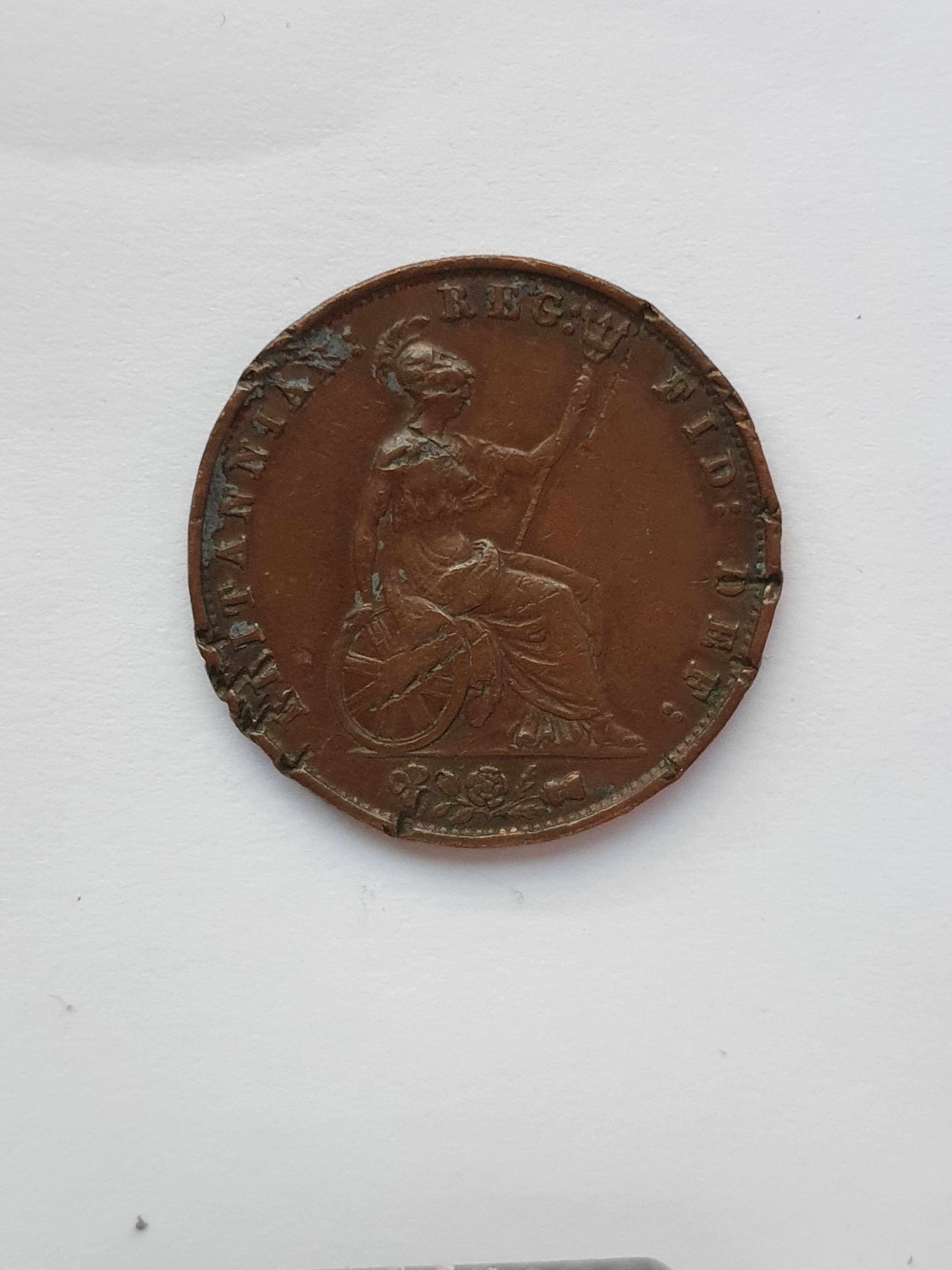 1858/7-Britain-Over-Date-Half-Penny-Coin,